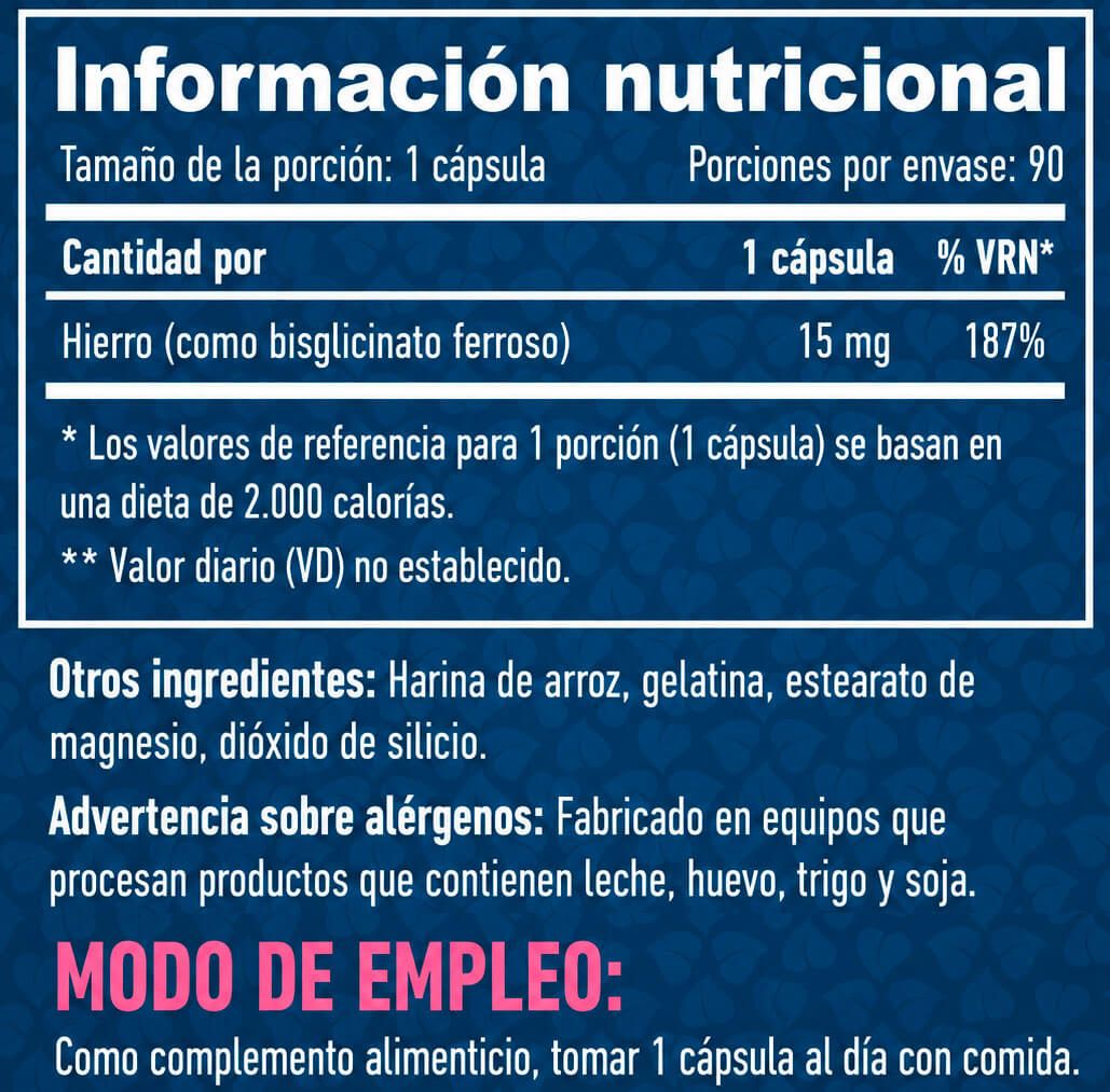 Información nutricional