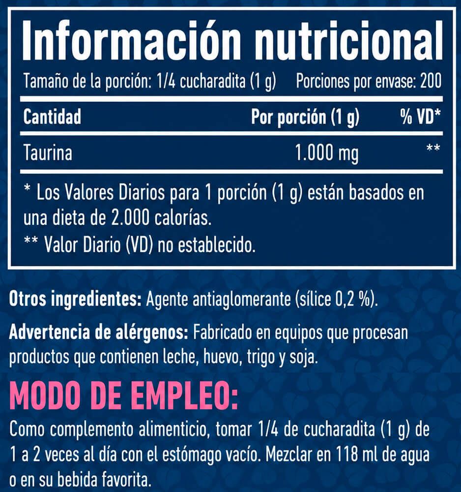 Información nutricional