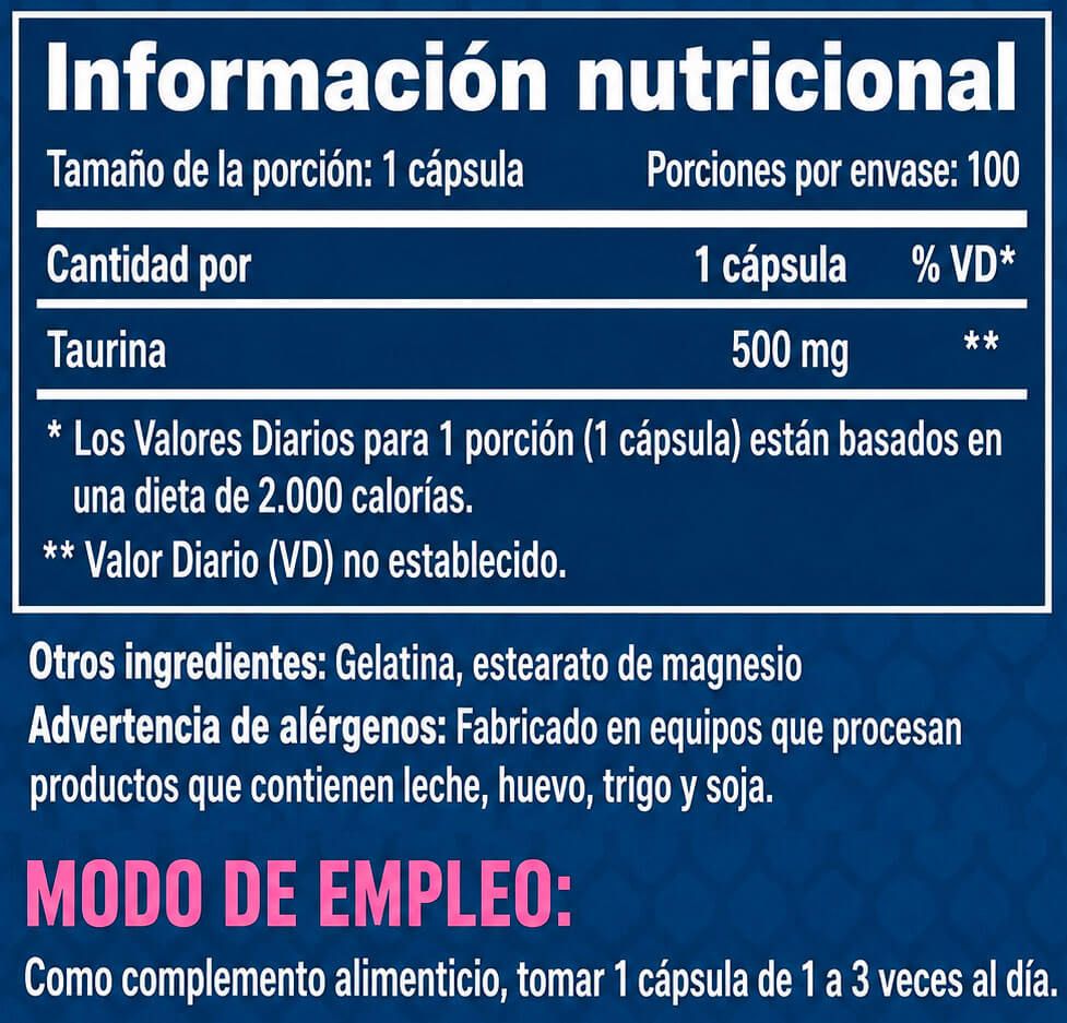 Información nutricional
