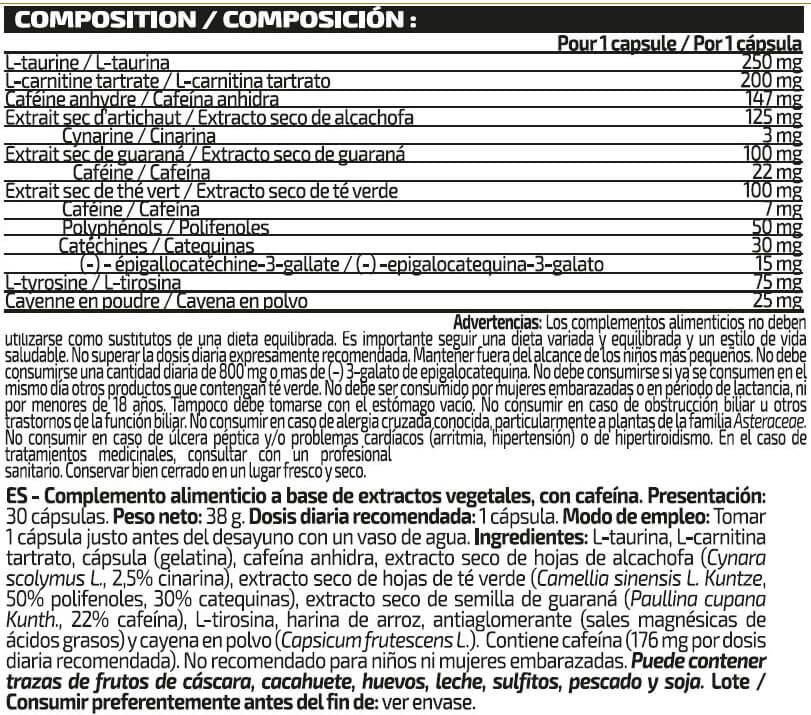 Información nutricional