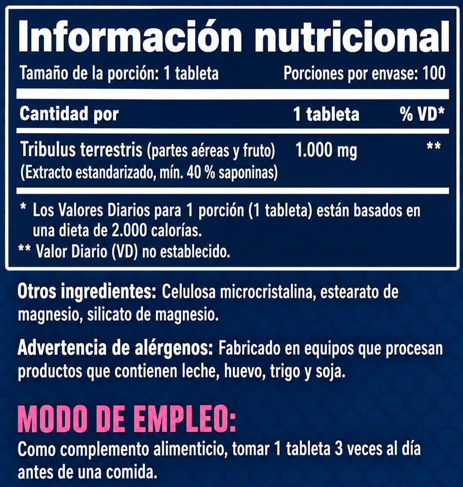 Información nutricional
