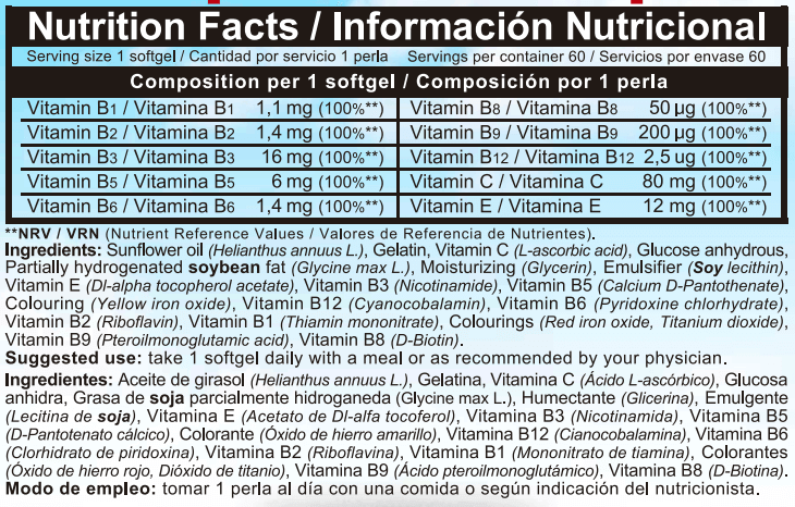 Información nutricional