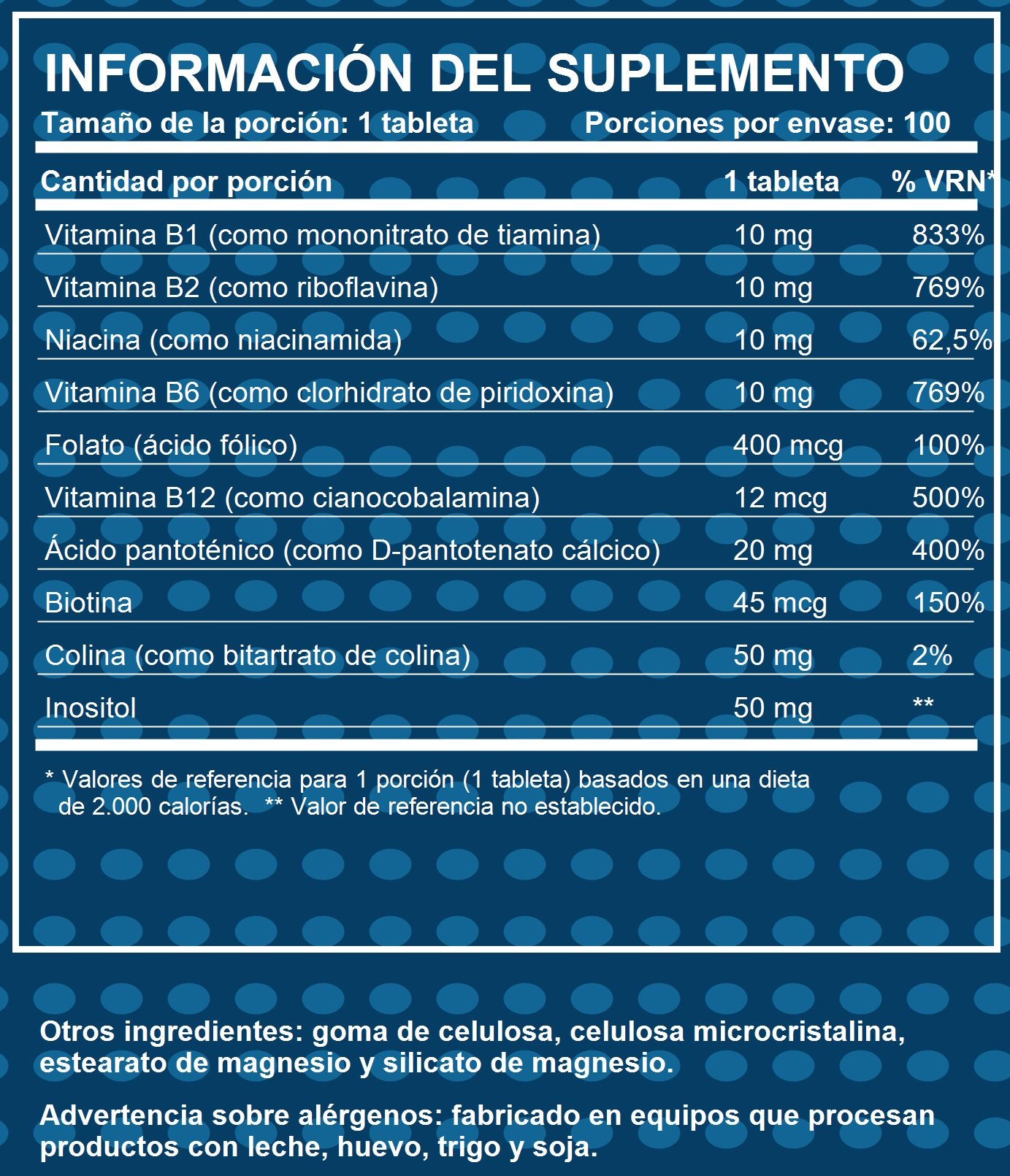 Información nutricional