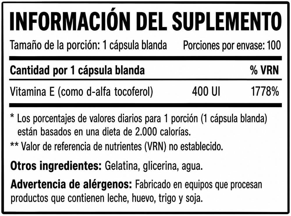 Información nutricional