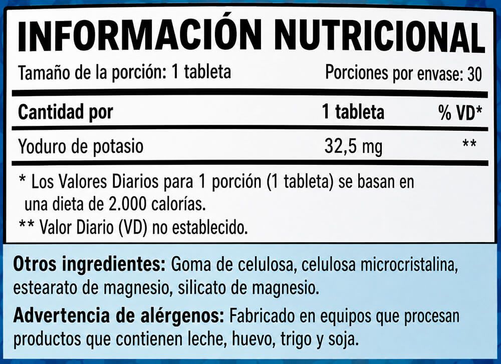 Información nutricional