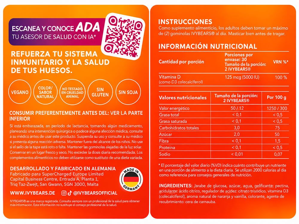 Información nutricional