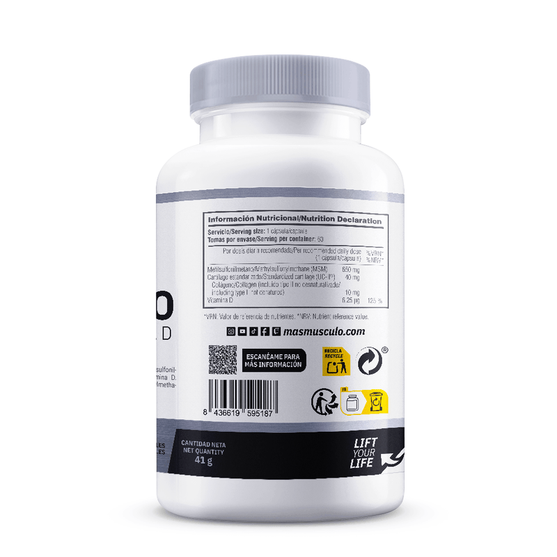 Collagene UC-II® con MSM + Vitamina D di Masmusculo Supplements - Masmusculo Supplements 2